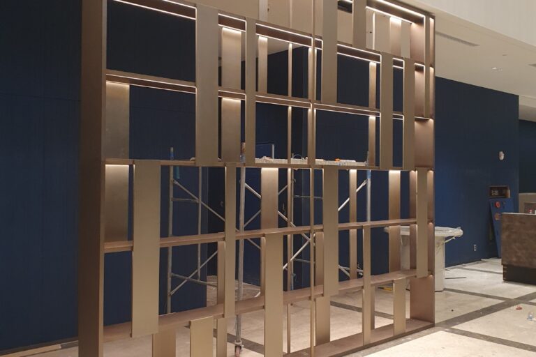 매장골드선반파티션제작