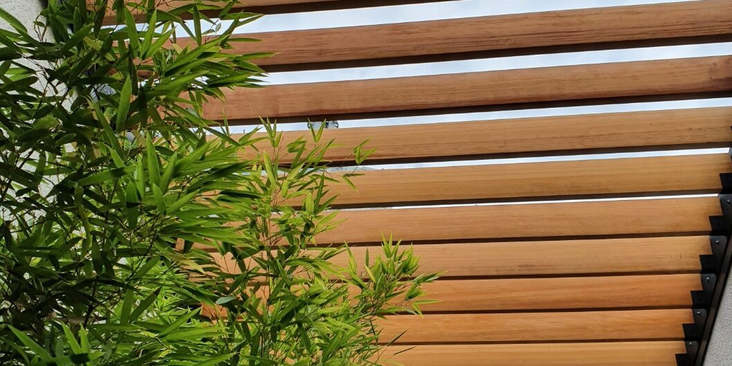 가로살대하드우드캐노피